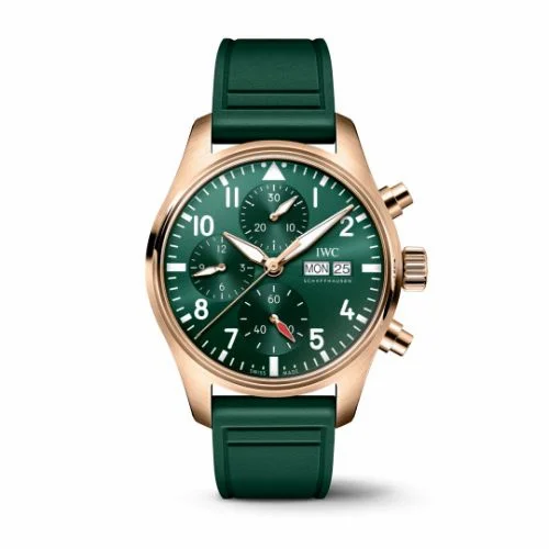 IWC Pilot's Watch Chronograph 41 Red Gold / Green IW3881-10 (IW388110)